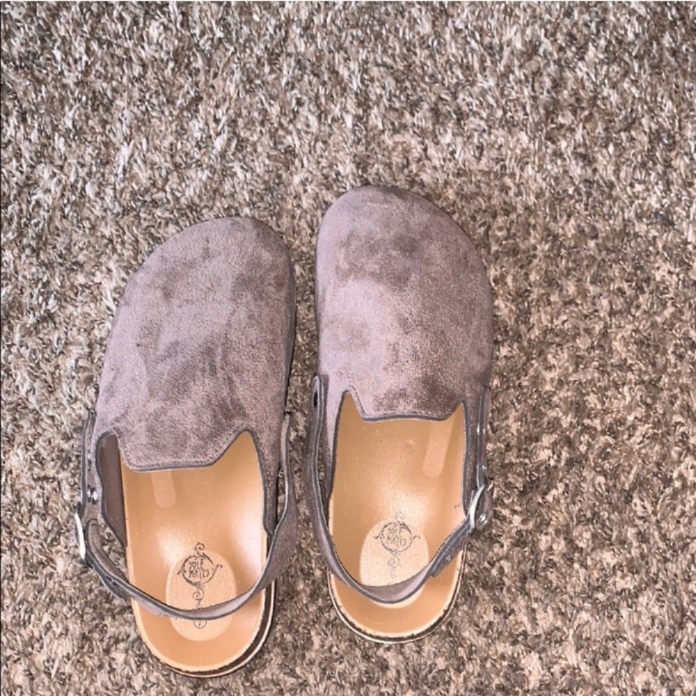Womens Sole Mates Suede Clogs Size 7!!! Nwots